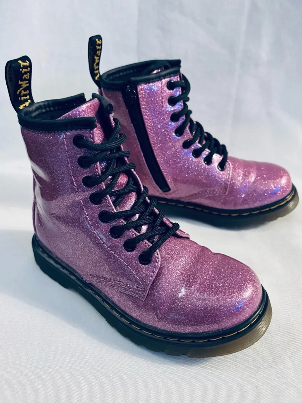 Dr. MARTENS 1460 Pink Glitter Boots